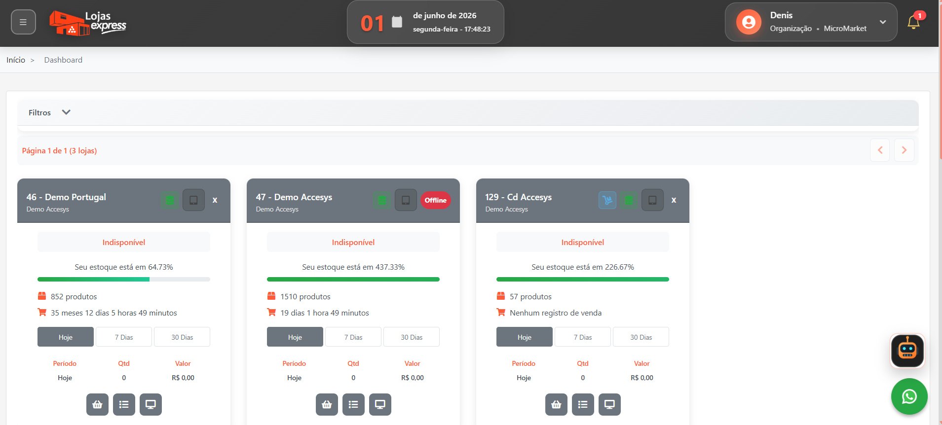 Plataforma WEB — imagem 1